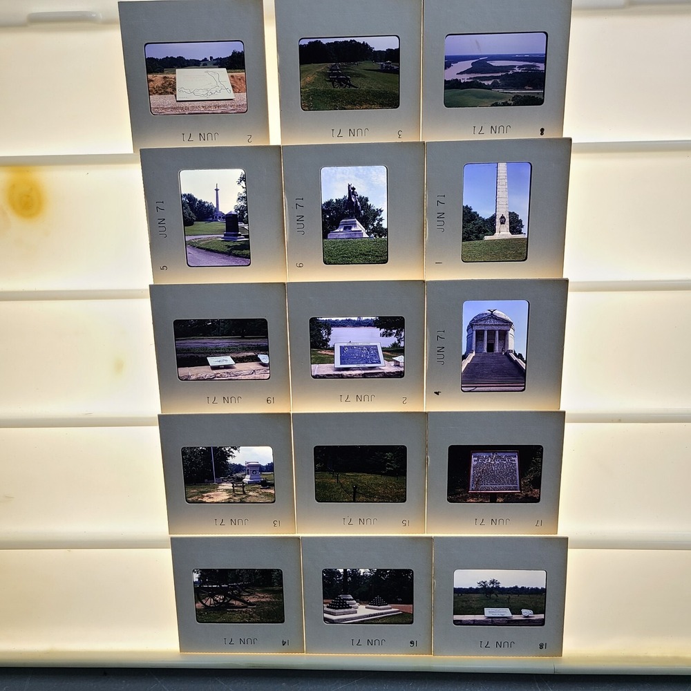 Lot of 30 Slides Civil War Battlefields Tourist Scenery Photos 1971‎